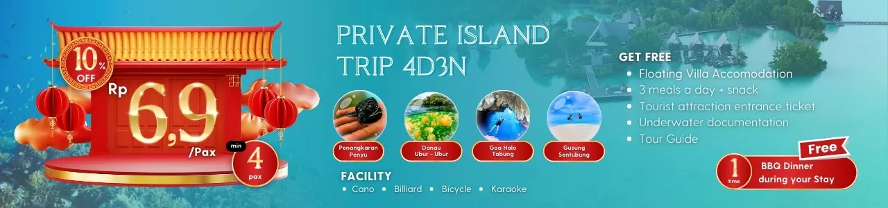private island trip at sienna resort