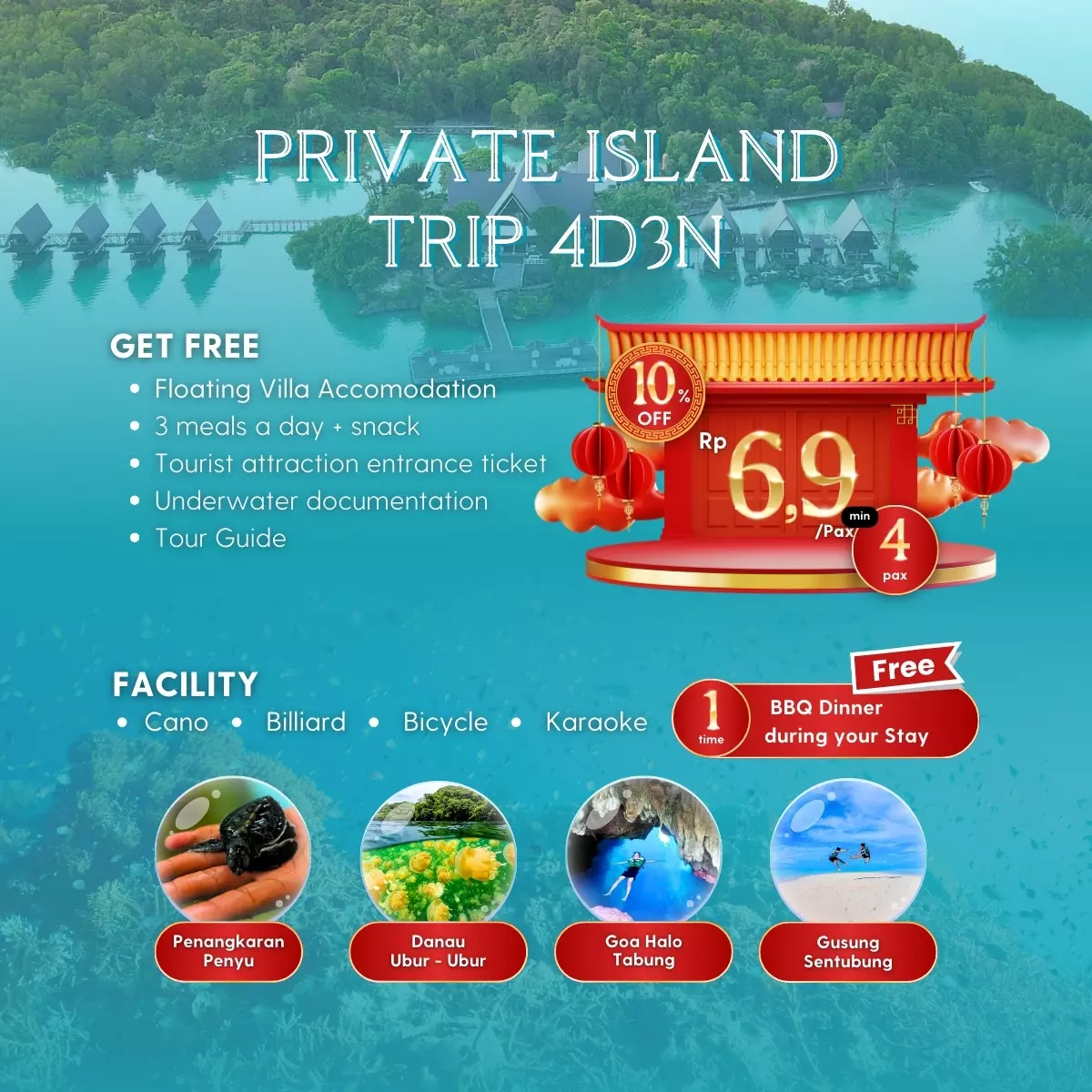 private island trip