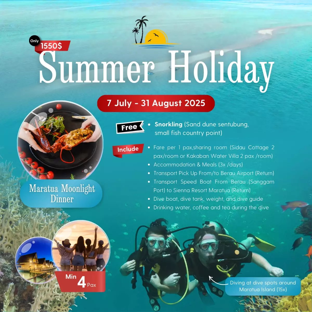 Dive 15 Times Around Maratua Island’s Most Stunning Spots