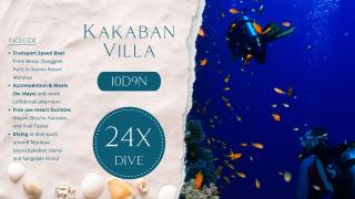 Kakaban Villa 10D9N 24x Dive